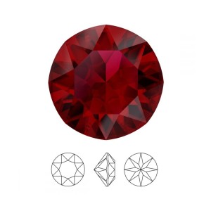 XIRIUS CHATON SWAROVSKI ROJO 1 CM (5 UNIDADES)