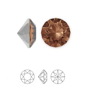 XIRIUS CHATON SWAROVSKI SMOKED TOPAZ 4 MM (10 UNIDADES)