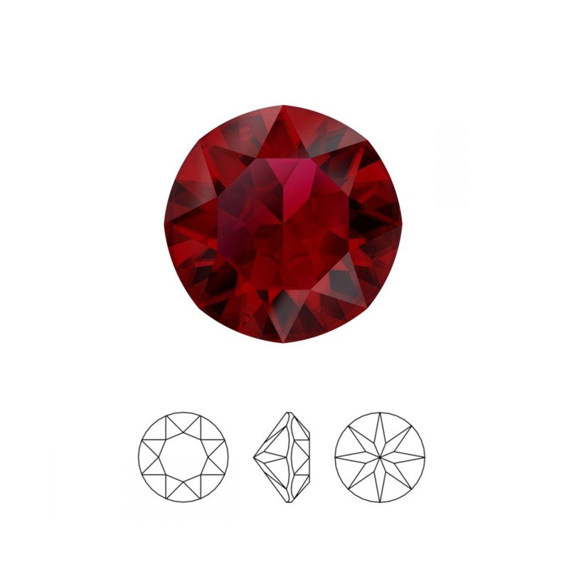 XIRIUS CHATON SWAROVSKI ROJO 4 MM (10 UNIDADES)
