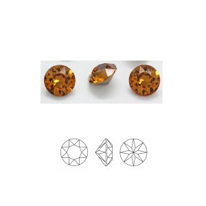 XIRIUS CHATON SWAROVSKI TOPAZ 3,7 MM (10 UNIDADES)