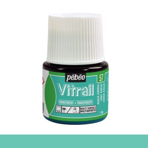 Pintura para vidrio Vitrail PEBEO verde agua 45 ml |TOPAZ