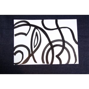 dibujo rotulador negro