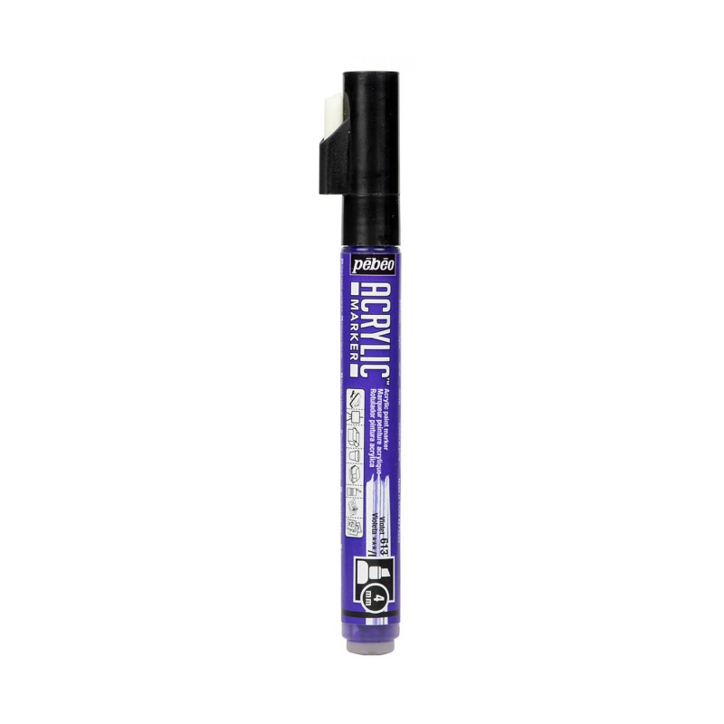 ROTULADOR ACRYLIC MARKER PUNTA BISELADA 4 MM violeta