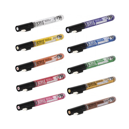 ROTULADOR ACRYLIC MARKER PUNTA BISELADA 4 MM