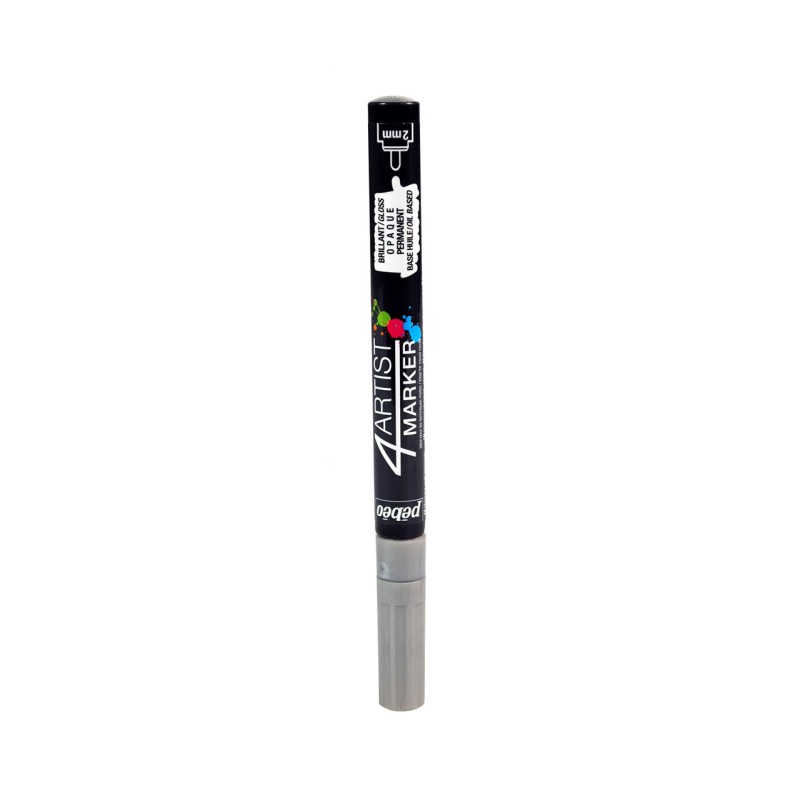ROTULADOR 4ARTIST MARKER 2MM DE PEBEO plata