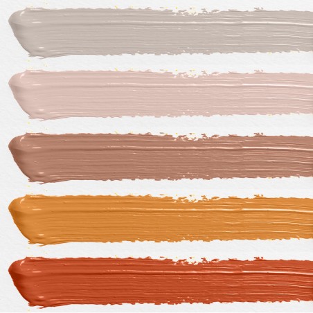 Pintura a la tiza La Pajarita - Gama de colores Naranjas y carne