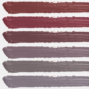 Pintura a la tiza La Pajarita - Gama de colores rojos y lilas