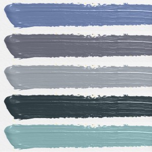 Pintura a la tiza La Pajarita - Gama de azules