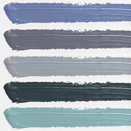 Pintura a la tiza La Pajarita - Gama de azules