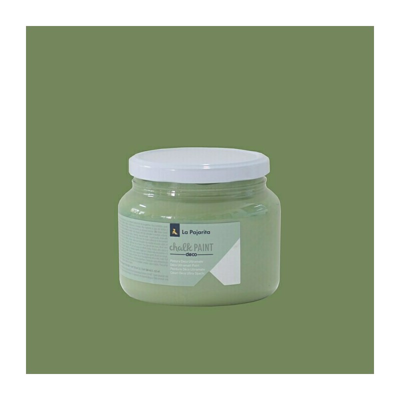 Pintura a la tiza La Pajarita - Verde Bambú - Bote grande 500 ml