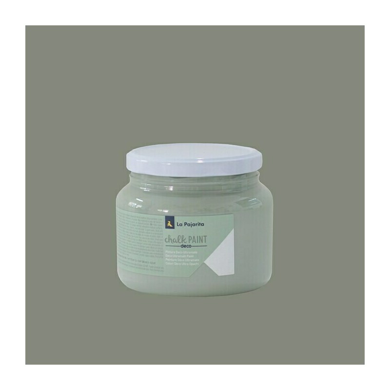 Pintura a la tiza La Pajarita - Gris Kioto - Bote grande de 500 ml