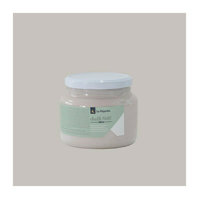 Pintura a la tiza La Pajarita - Smooth grey - Bote grande de 500 ml