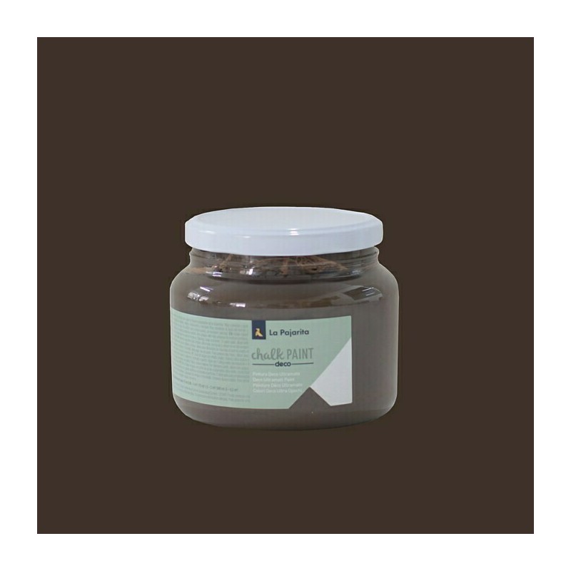 Pintura a la tiza La Pajarita - Marrón Glacé - Bote grande de 500 ml