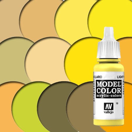 MODEL COLOR GAMA DE COLORES AMARILLOS