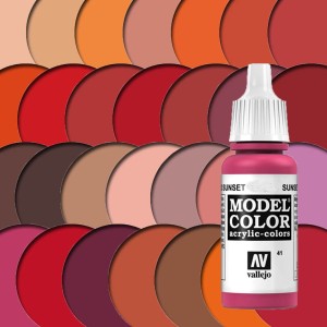 MODEL COLOR GAMA DE ROJOS