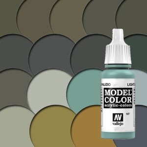 Pintura para maquetas Model Color - Gama de verdes
