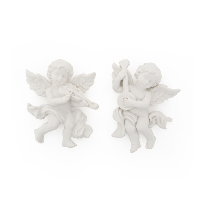 ANGELITOS PARA PEGAR DE RESINA BLANCA
