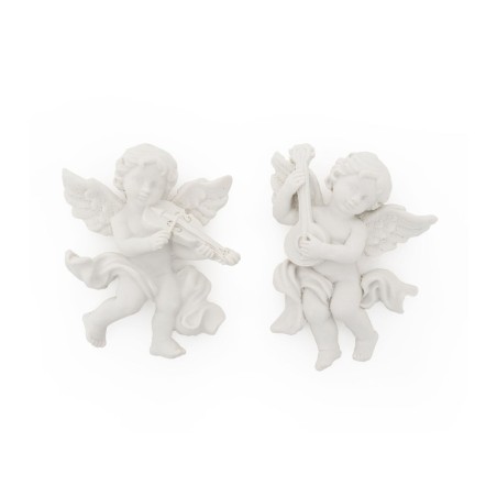ANGELITOS PARA PEGAR DE RESINA BLANCA
