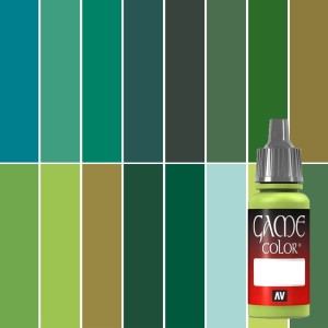 Game Color gama de verdes