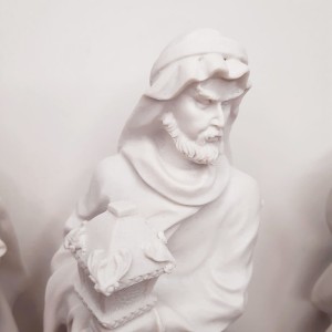 Reyes Magos en resina blanca