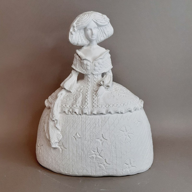 Menina de escayola - Menina grabada 21 cm