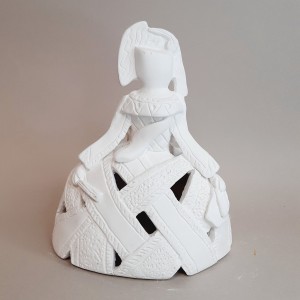 Menina de escayola - Menina Trazos 17 cm