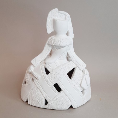 Menina de escayola - Menina Trazos 17 cm