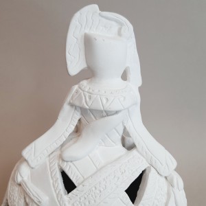 Menina de escayola - Menina Trazos 17 cm