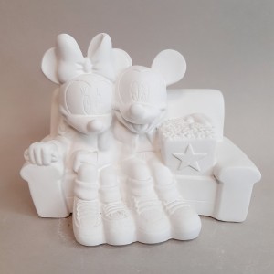 Figura infantil de escayola Mickey y Minnie Sofa