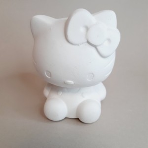 Figura infantil de escayola Kitty sentada