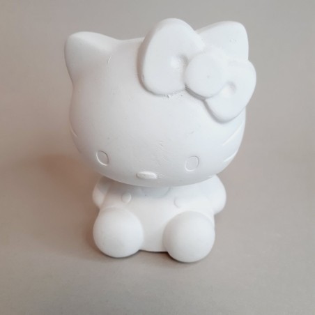 Figura infantil de escayola Kitty sentada