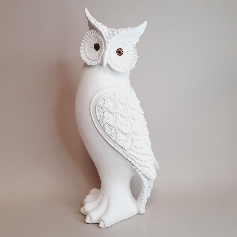 Figura de escayola Buho derecha