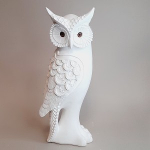 Figura de escayola Buho izquierda