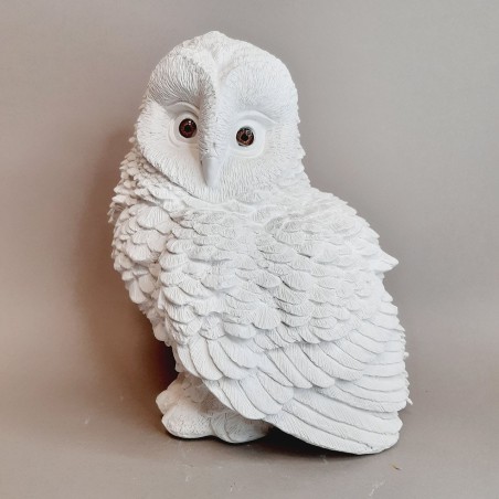 Figura de escayola Buho con ojos 22 cm