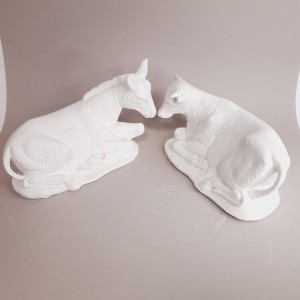 Buey de escayola - Mula de escayola