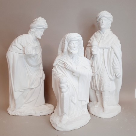 Belén de escayola Reyes Magos 28 cm | Topaz