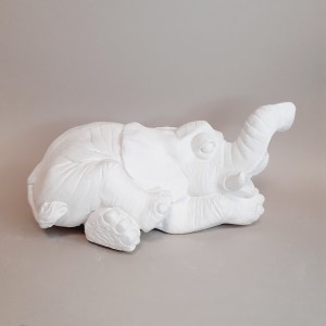 Figura de escayola - Elefante acostado