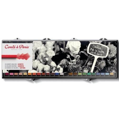 CAJA DE 24 CRAYONES CONTE