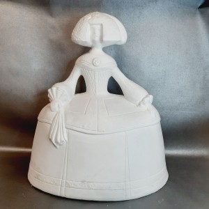 Menina de escayola para pintar