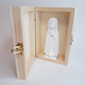 Conjunto de caja y Virgencita para regalo de Primera Comunión