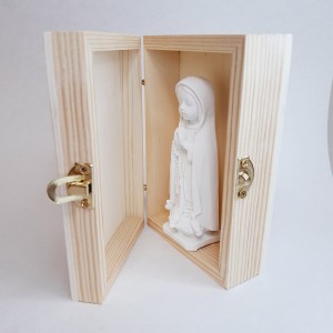 Conjunto de caja y Virgencita para regalo de Primera Comunión