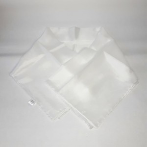 PAÑUELO DE SEDA PONGEE Nº5 150x45 BORDE A MANO