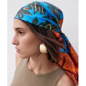 PAÑUELO DE SEDA PONGEE Nº5  90x180 BORDE A MANO