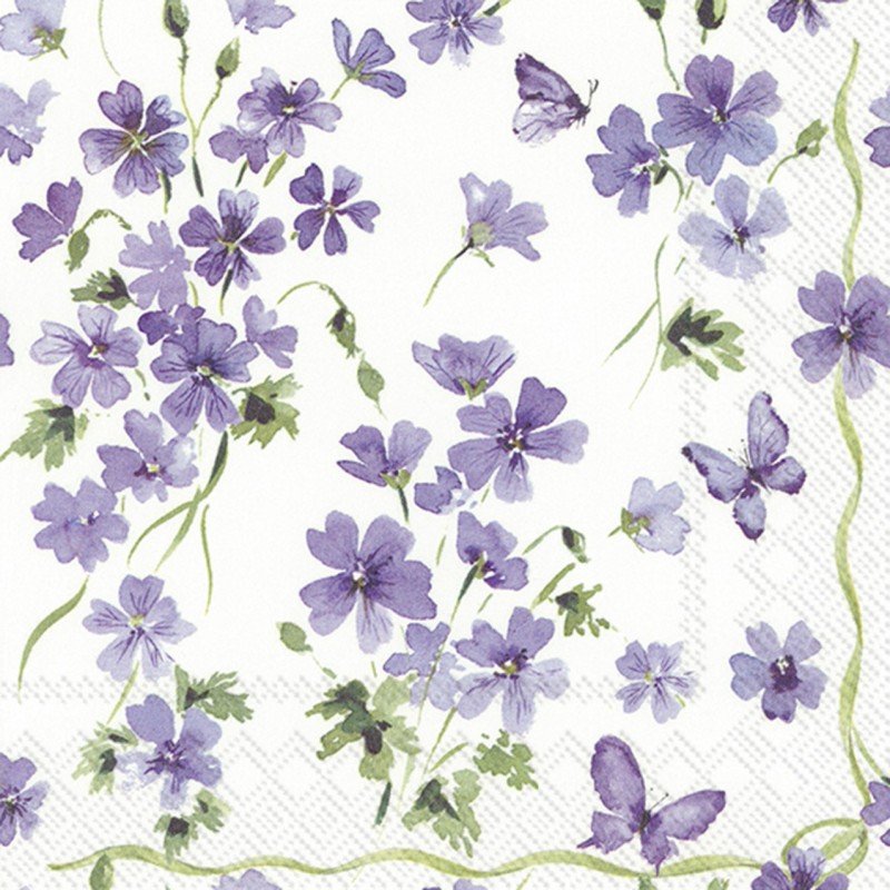 Servilletas decoradas purple spring