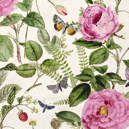 servilletas con flores