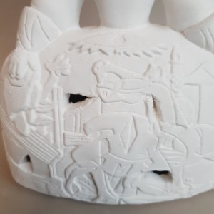 Detalle falda Menina de escayola