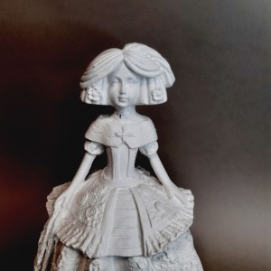 Menina volantes 20 cm