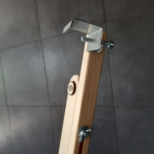 Detalle sujeción superior caballete de madera