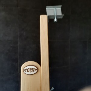 Detalle extensión de caballete de madera