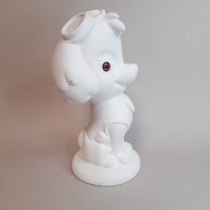 Figura de escayola perrita